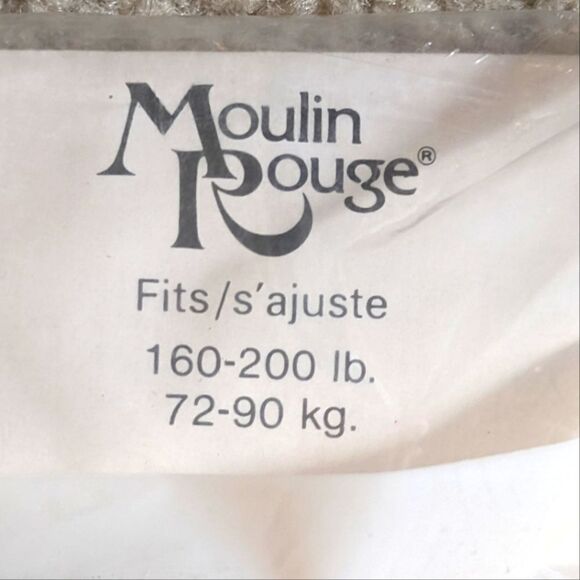 $5 Item! NWT Vintage Queen Size Moulin Rouge 160-200lb Double Mesh Pantyhose - Picture 8 of 11